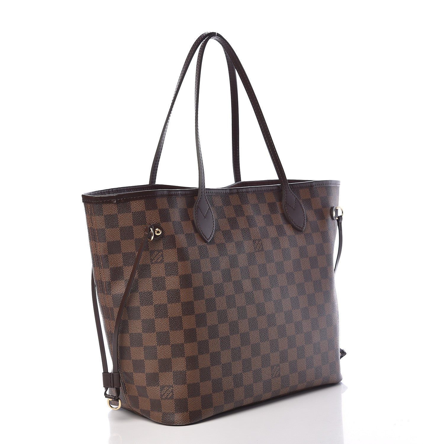 Louis Vuitton Damier Ebene Neo Neverfull MM Rose Ballerine 3 of 14