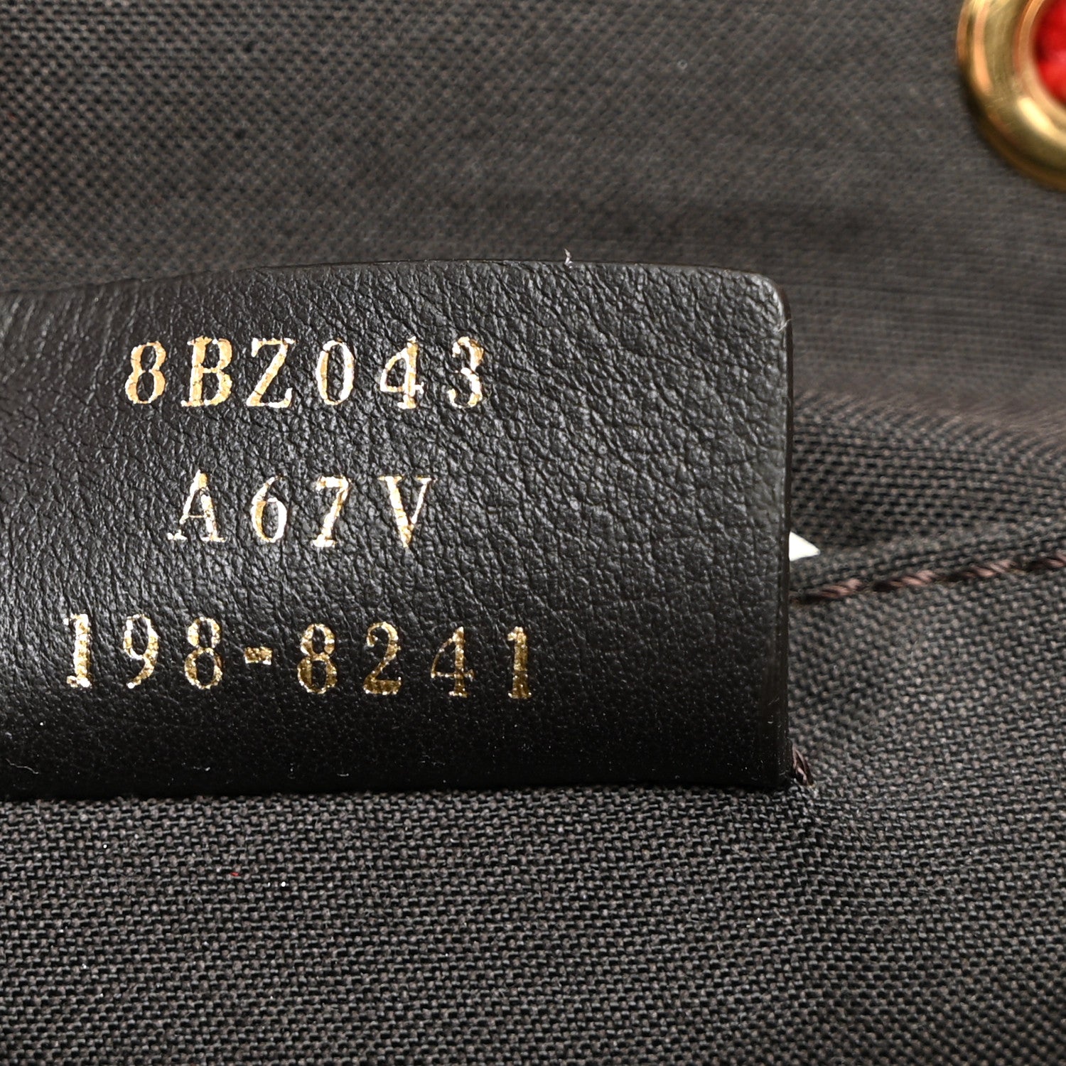 Fendi Vitello Cruise Bi-Color FF 1974 Embossed F is Fendi Drawstring Backpack Black Fragola Maya 6 of 9