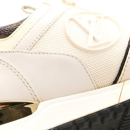 Louis Vuitton Calfskin Monogram Run Away Sneakers 37 White 12 of 14