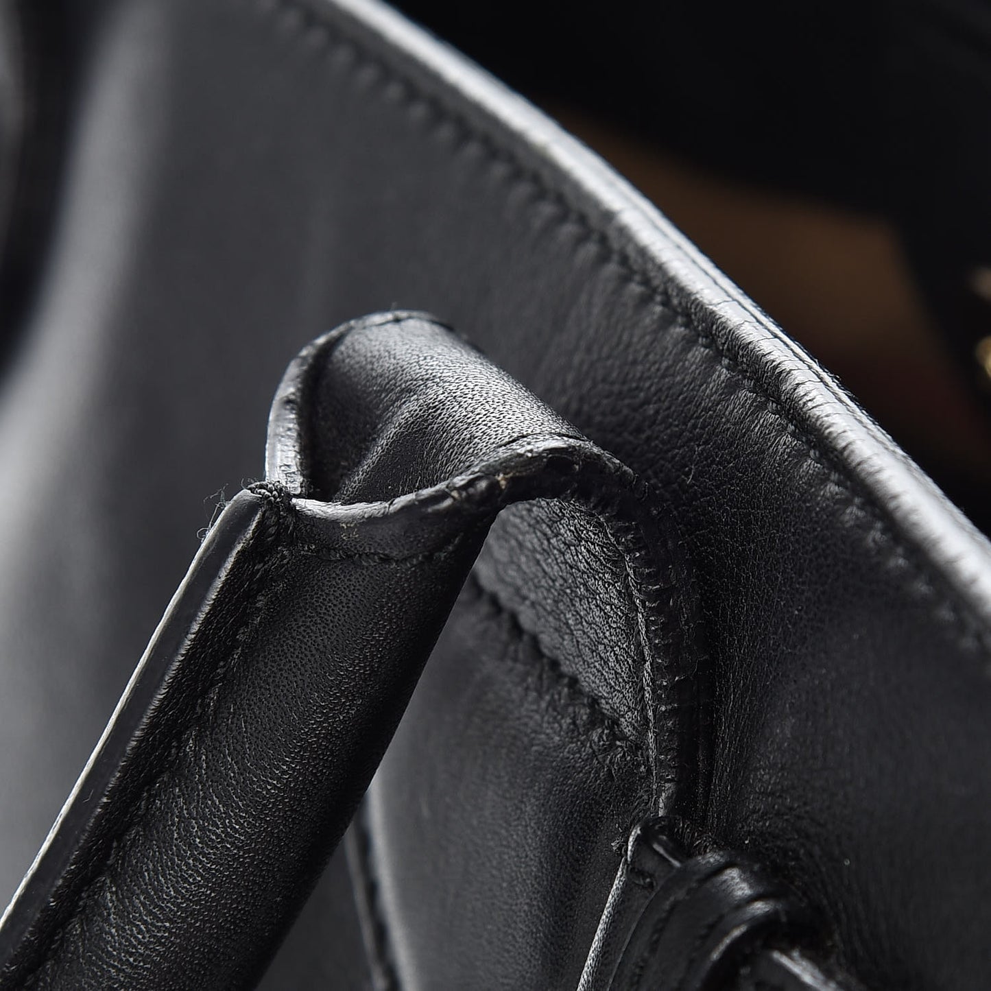Smooth Calfskin House Check Baby Banner Tote Black