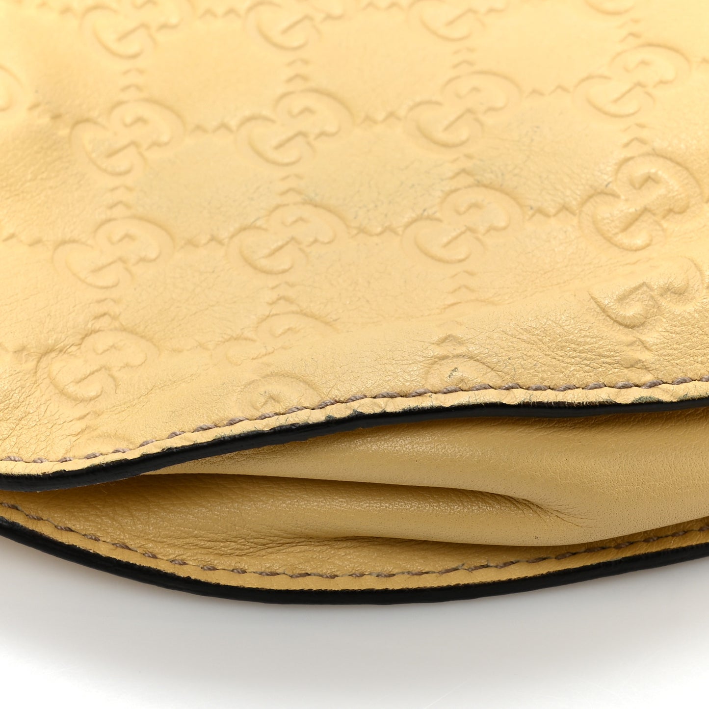 Guccissima Half Moon Hobo Yellow