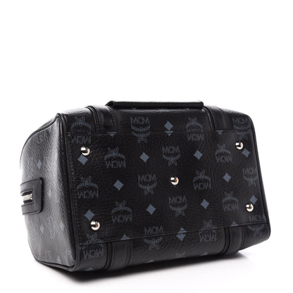 MCM Visetos Small Boston Bag Black 4 of 13