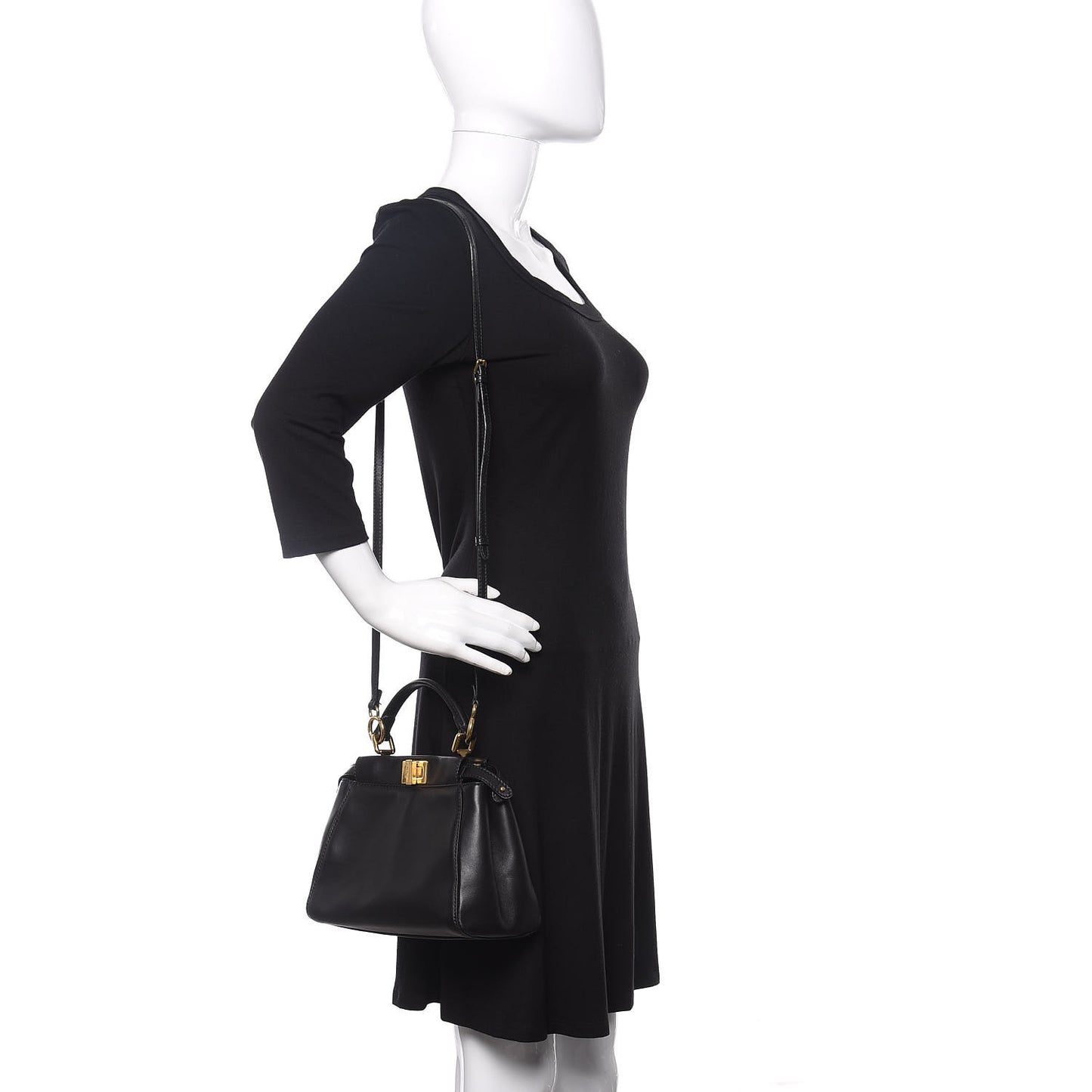 Nappa Mini Peekaboo Iconic Satchel Black