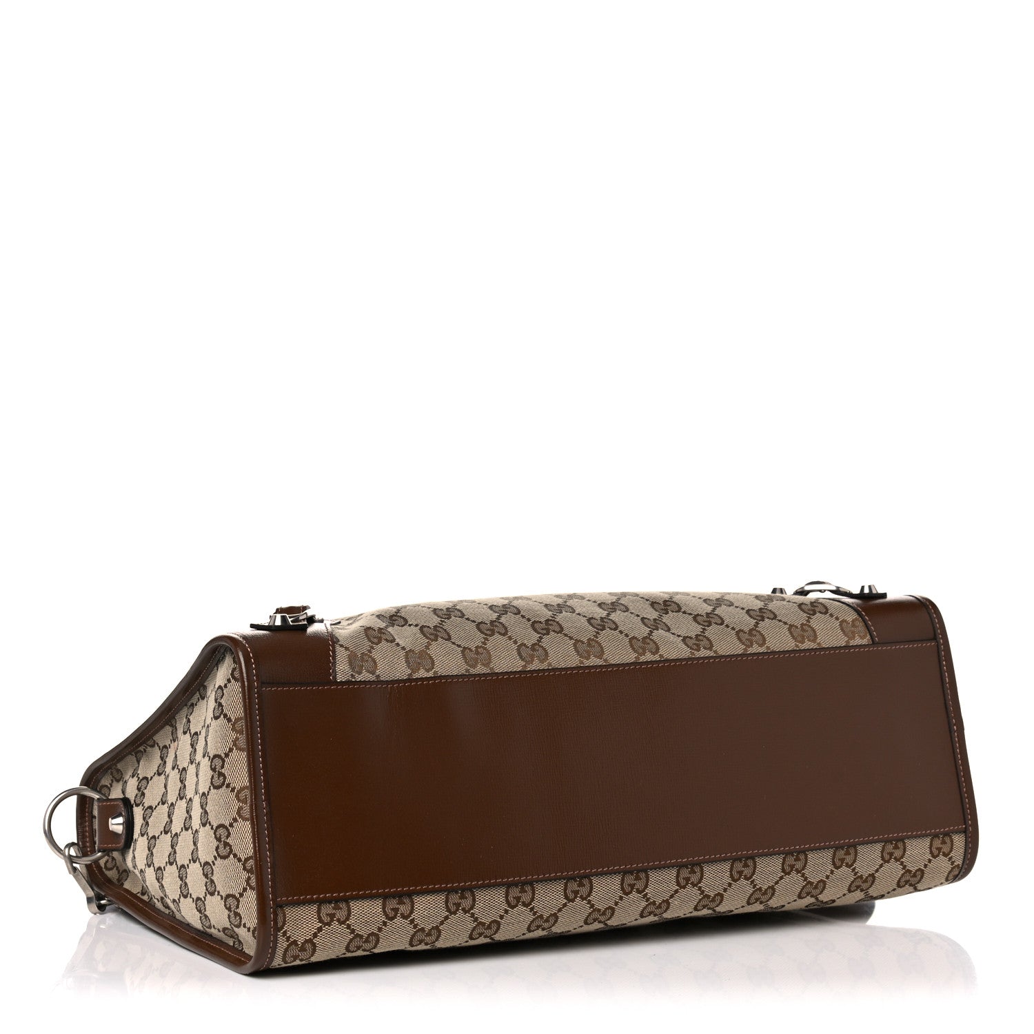 Balenciaga X GUCCI GG Monogram Azalea Calfskin Neo Classic Silver Hardware Medium City Beige Ebony Brown Sugar 4 of 10