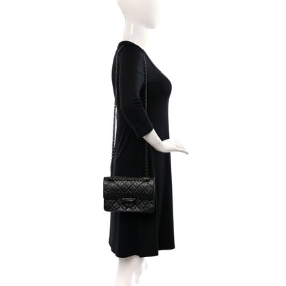 Chanel Aged Calfskin Quilted 2.55 Reissue Mini Flap So Black 2 of 9