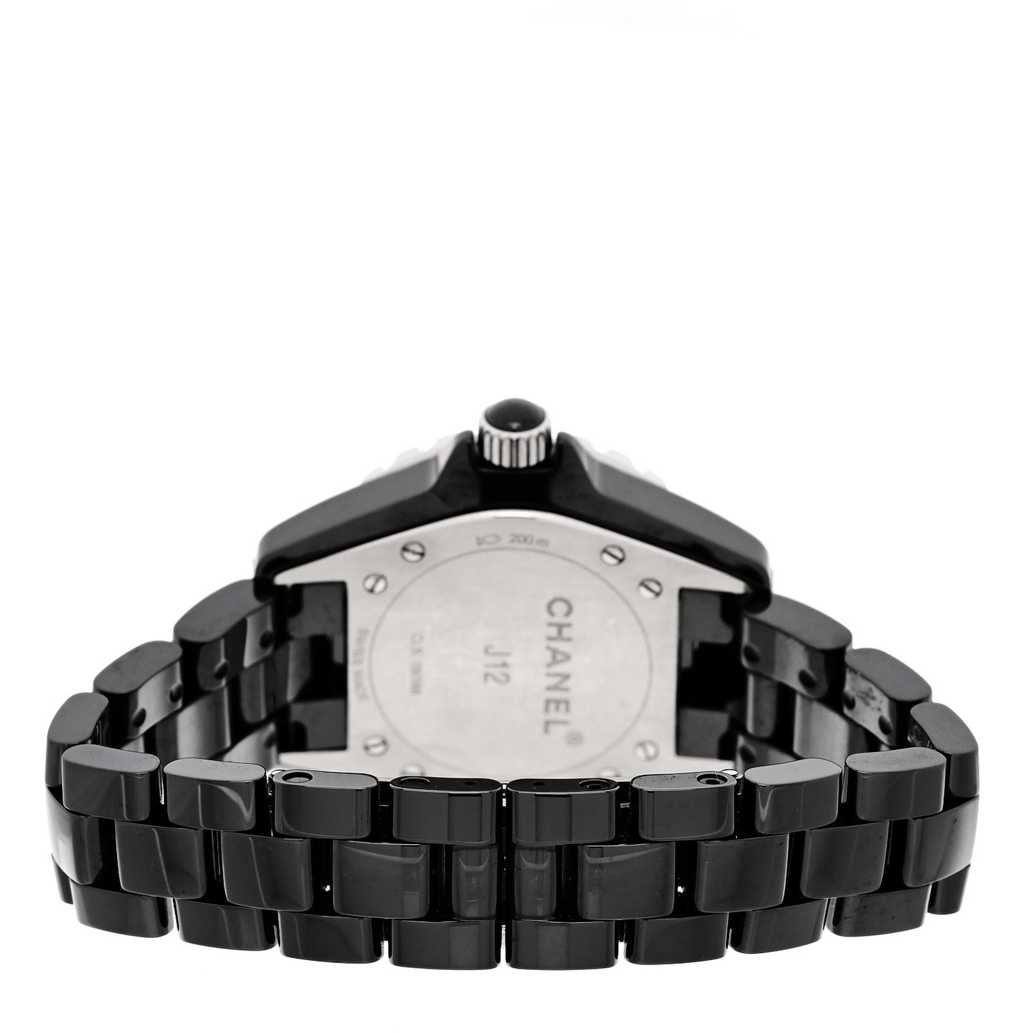 Stainless Steel Ceramic 33mm J12 Quartz Watch Black
