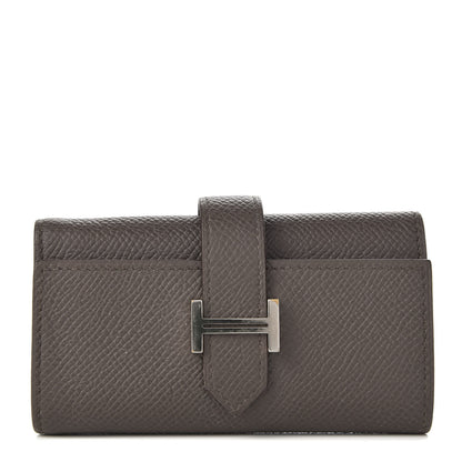 Hermes Epsom Bearn Multicles 4 Key Holder Etain 1 of 7