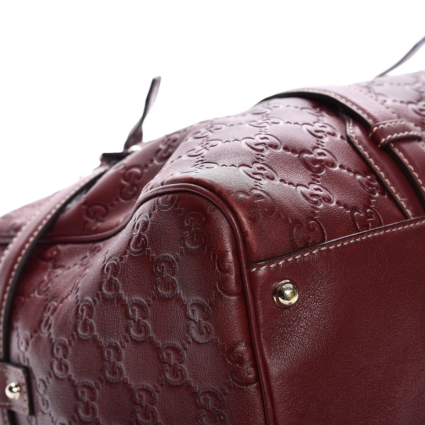 Guccissima 85th Anniversary Large Boston Rusty Red