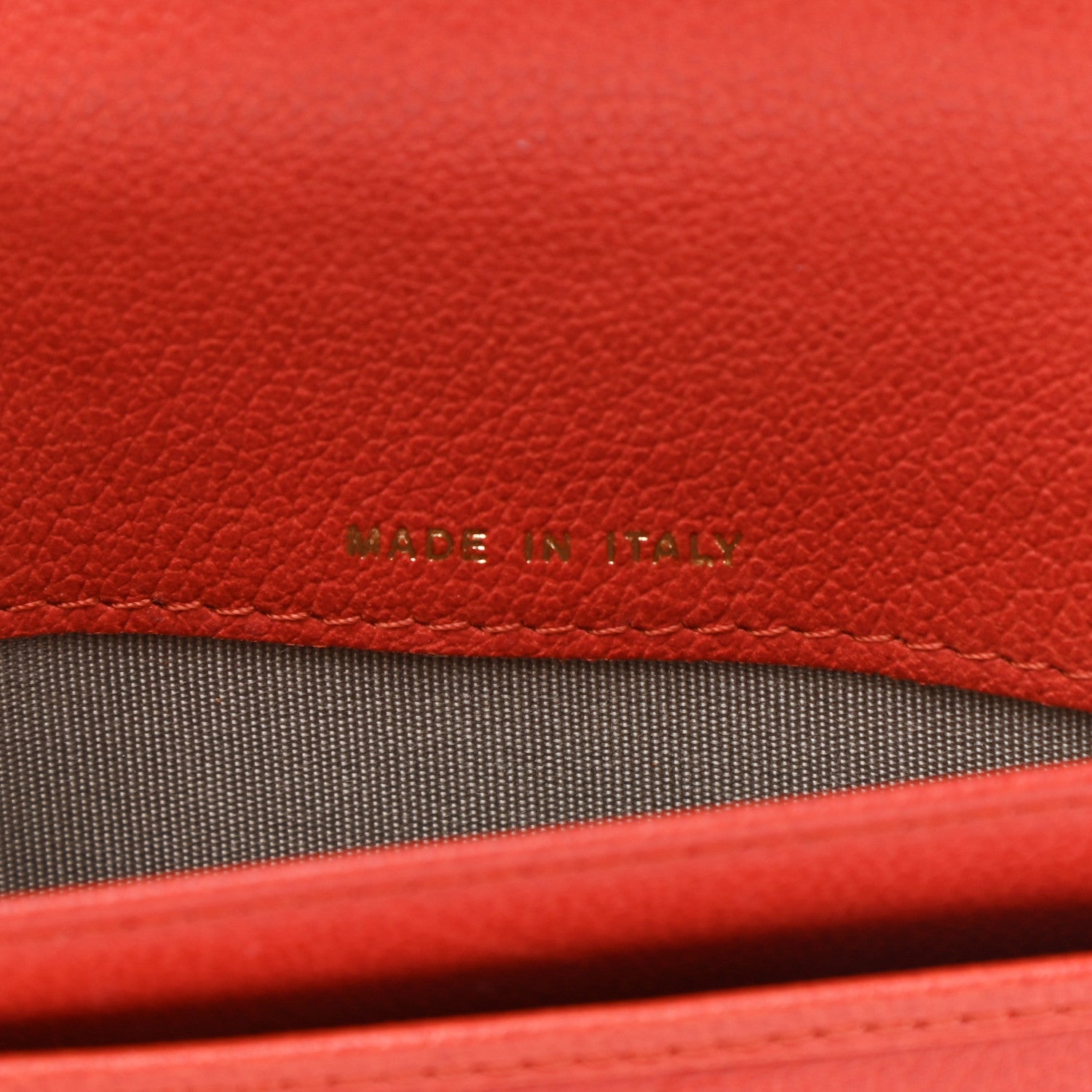 Chanel Goatskin Camellia Embossed Yen Wallet Red 7 of 8