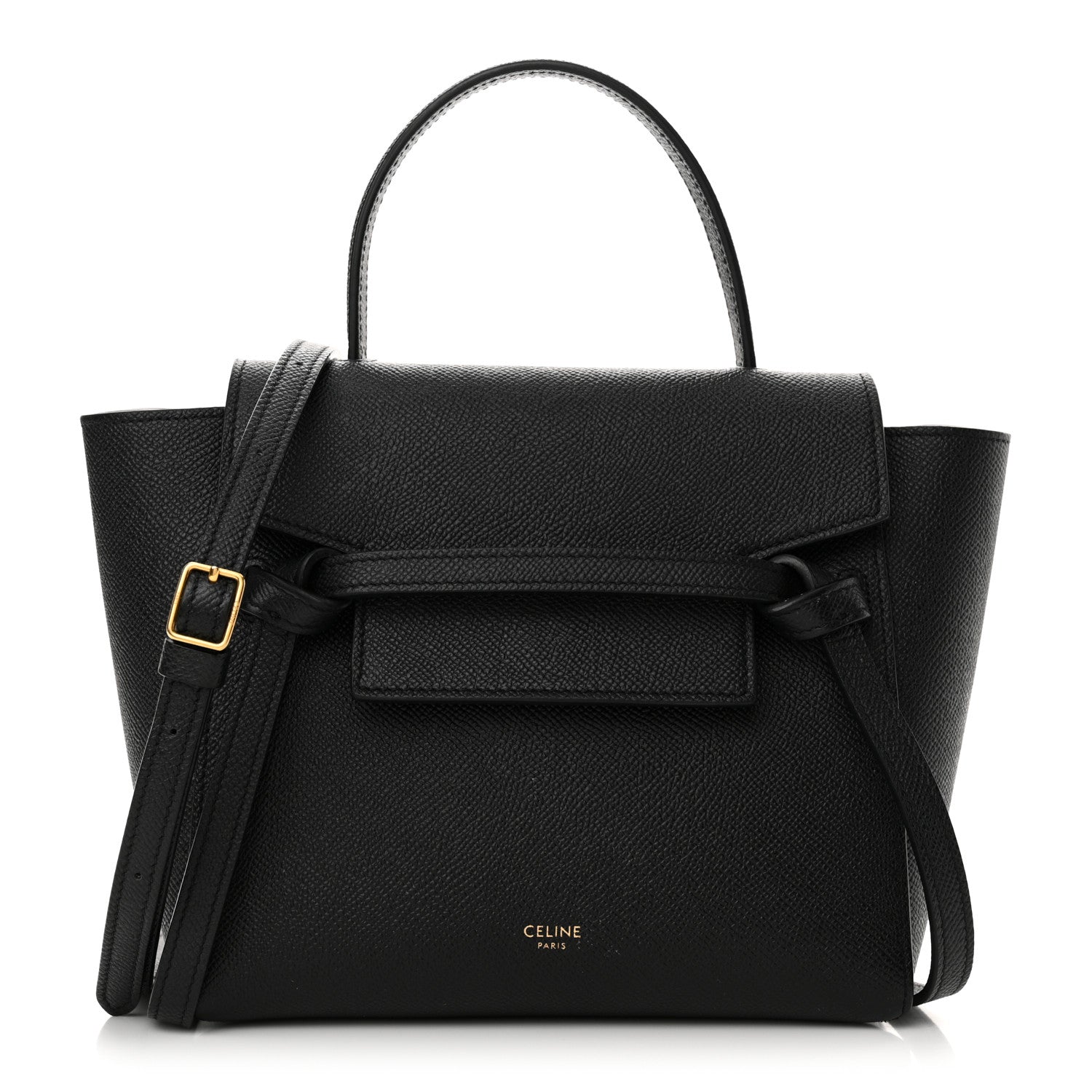 Celine Grained Calfskin Nano Belt Bag Black 1 of 14