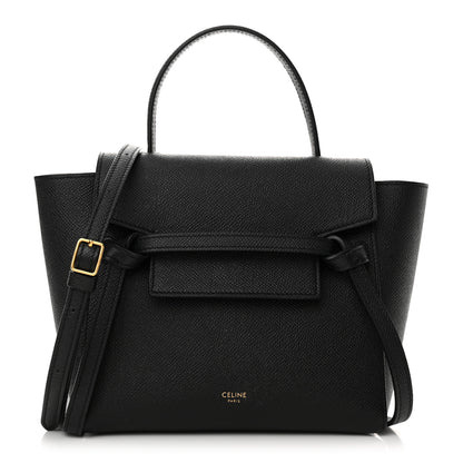 Celine Grained Calfskin Nano Belt Bag Black 1 of 14