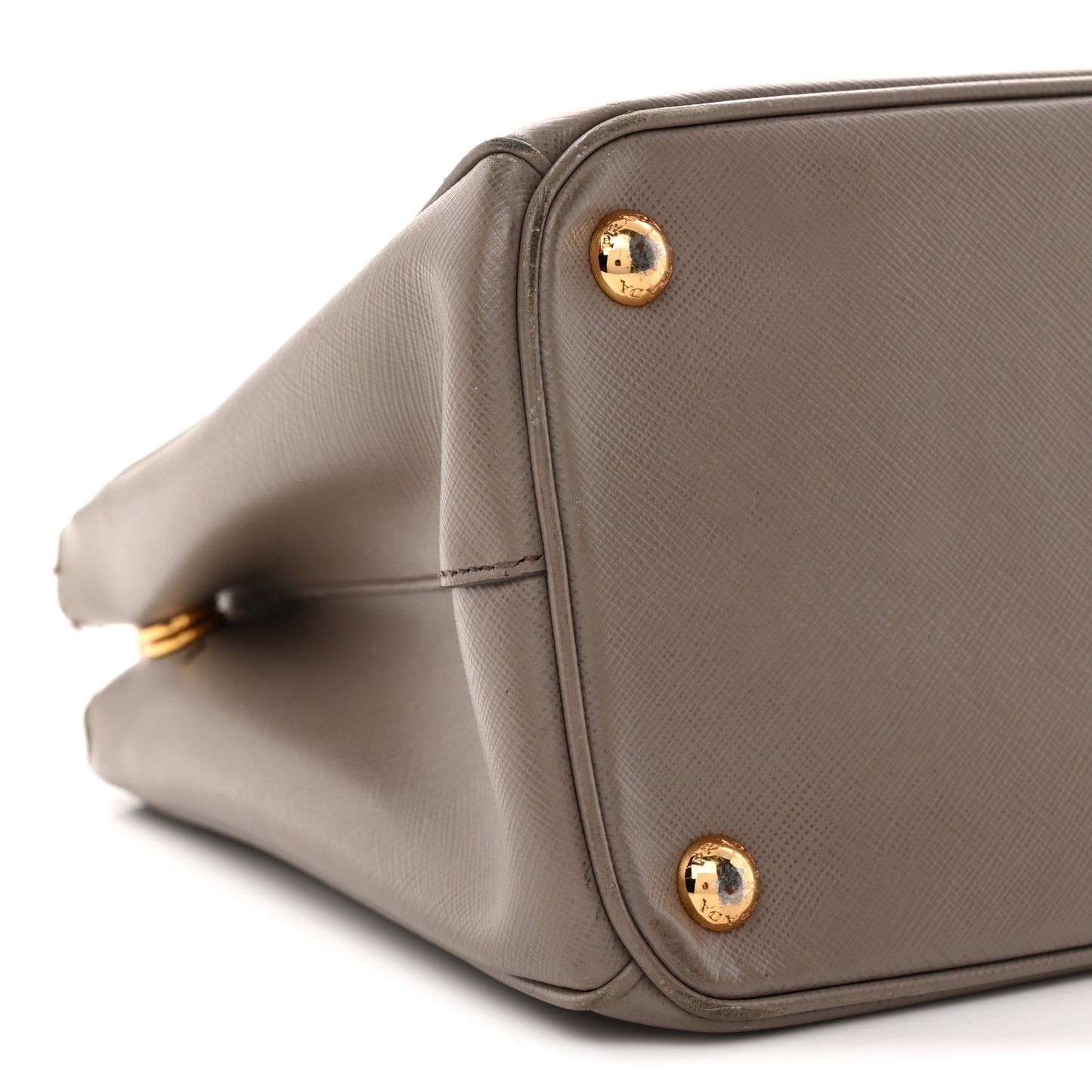 Saffiano Small Galleria Double Zip Tote Argilla