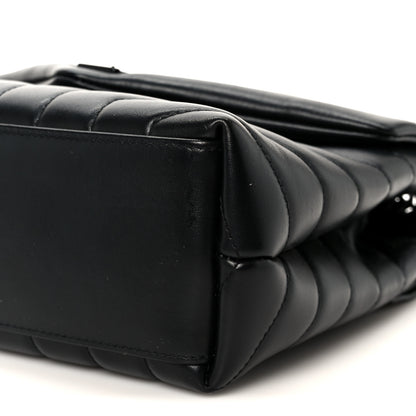 Saint Laurent Calfskin Y Quilted Monogram Monochrome Small Loulou Chain Satchel Black 11 of 11