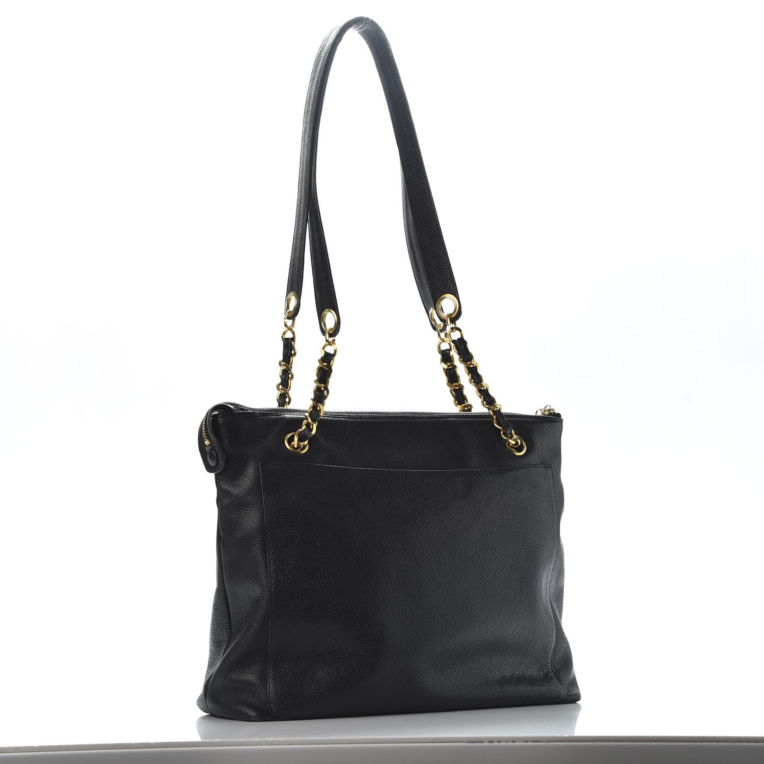 Chanel Caviar Flap Shoulder Bag Black 2 of 10
