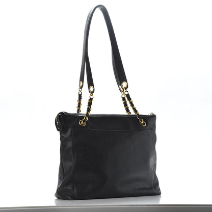 Chanel Caviar Flap Shoulder Bag Black 2 of 10