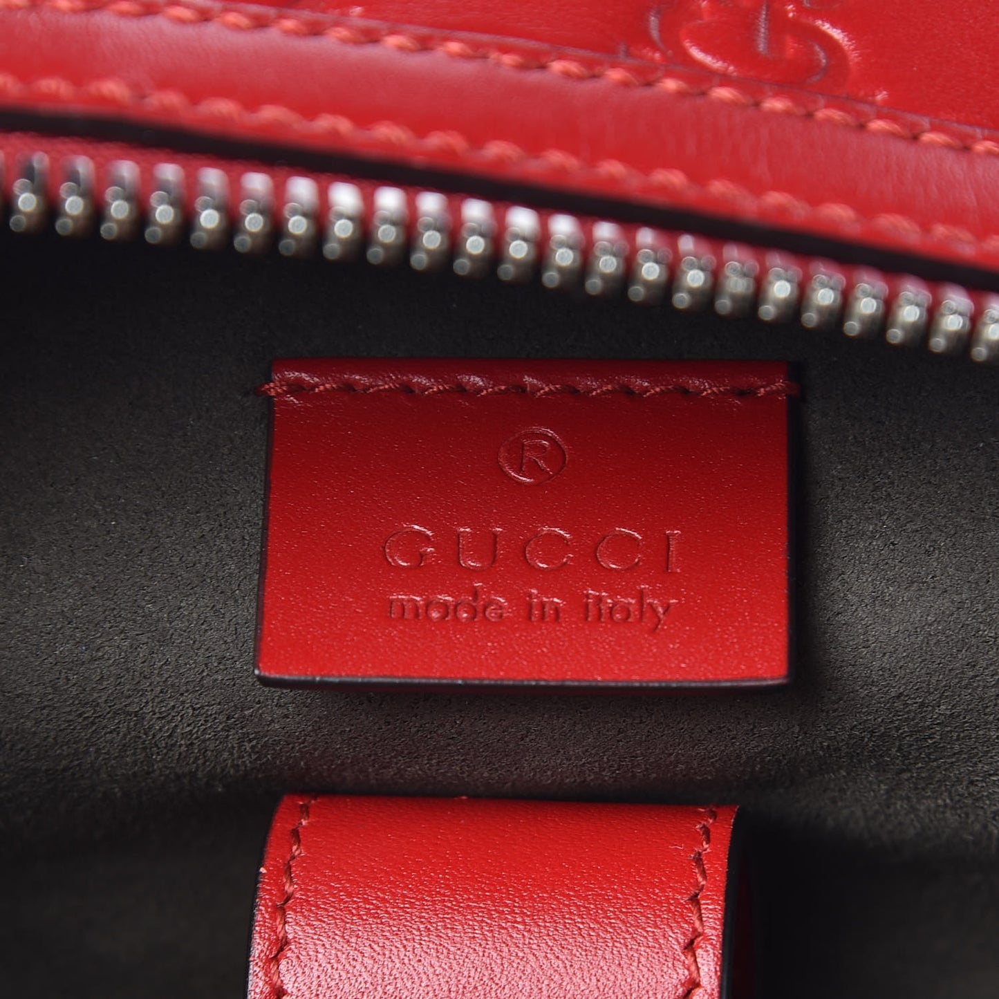 Guccissima Signature Day Backpack Hibiscus Red