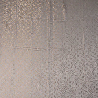 Louis Vuitton Silk Wool Monogram Shine Shawl Beige 1 of 5