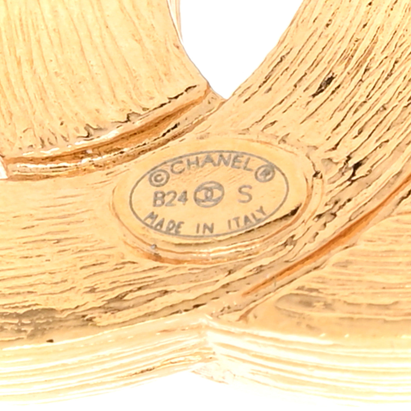 Chanel Crystal Baguette CC Earrings Gold 4 of 5