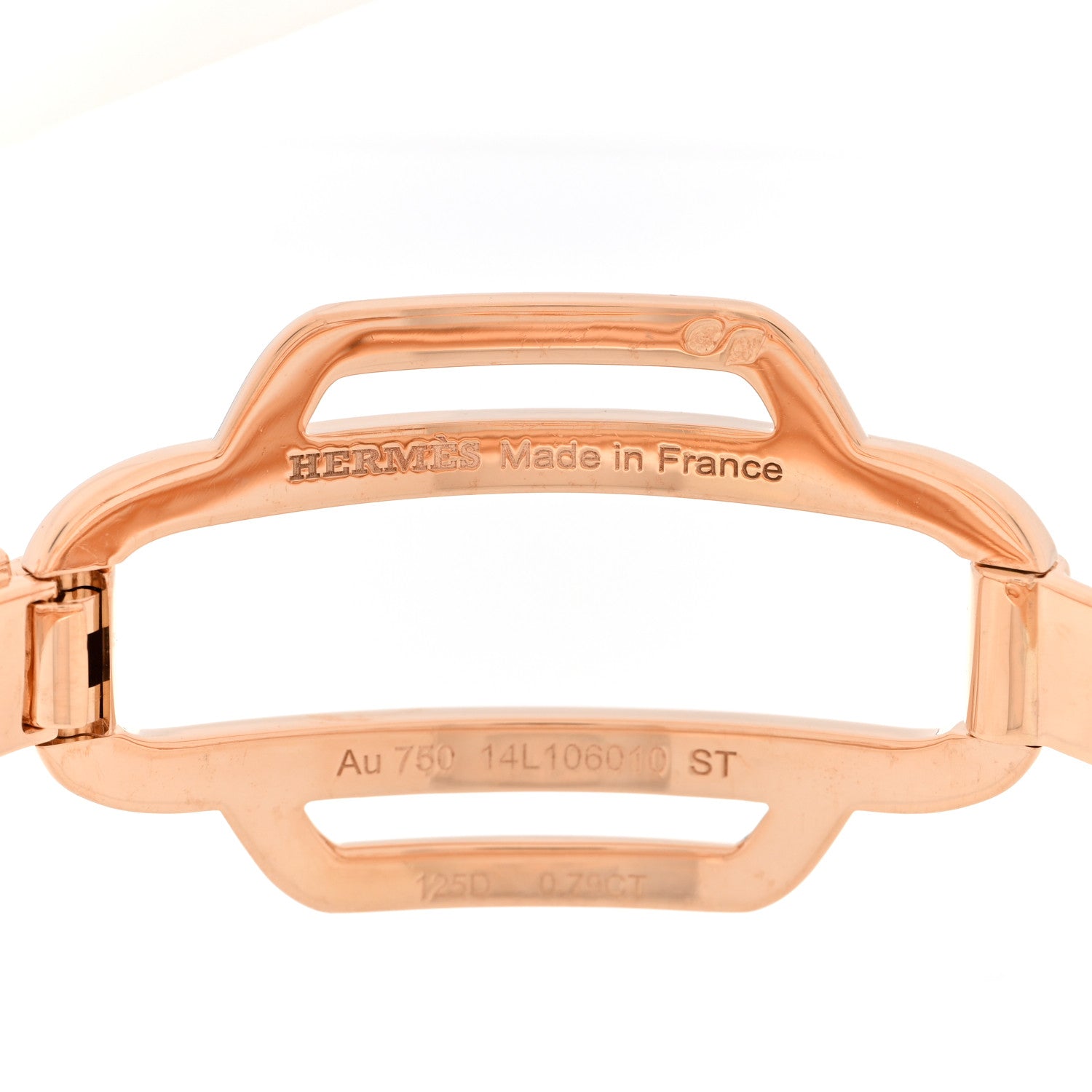 Hermes 18K Rose Gold Diamond Alchimie Chaine D'Ancre Collier Bracelet 3 of 4