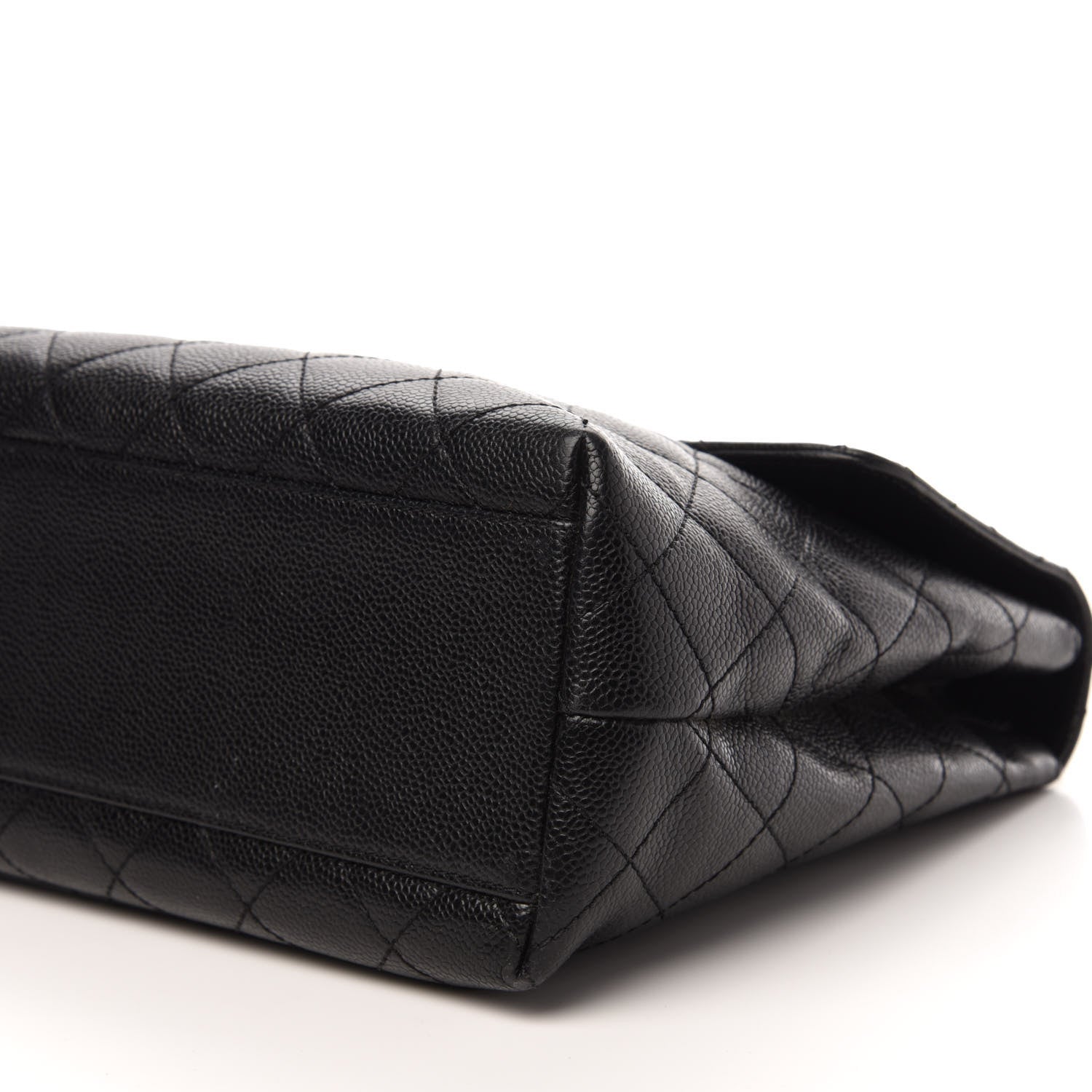 Chanel Caviar Quilted Jumbo Kelly Flap Black 7 of 13