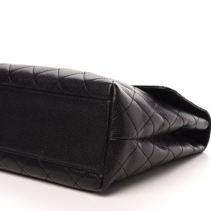 Chanel Caviar Quilted Jumbo Kelly Flap Black 7 of 13