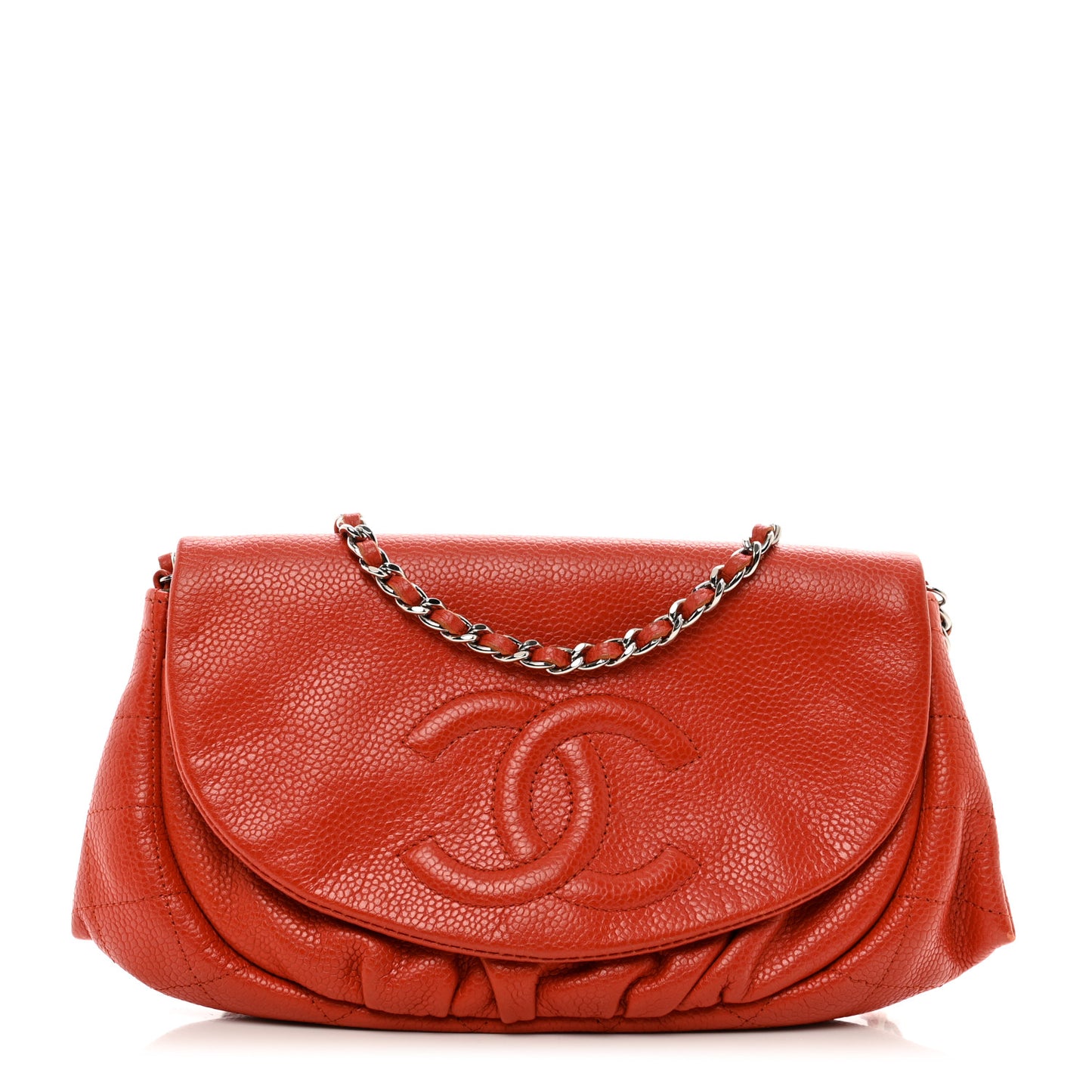 Caviar Half Moon Wallet On Chain WOC Red