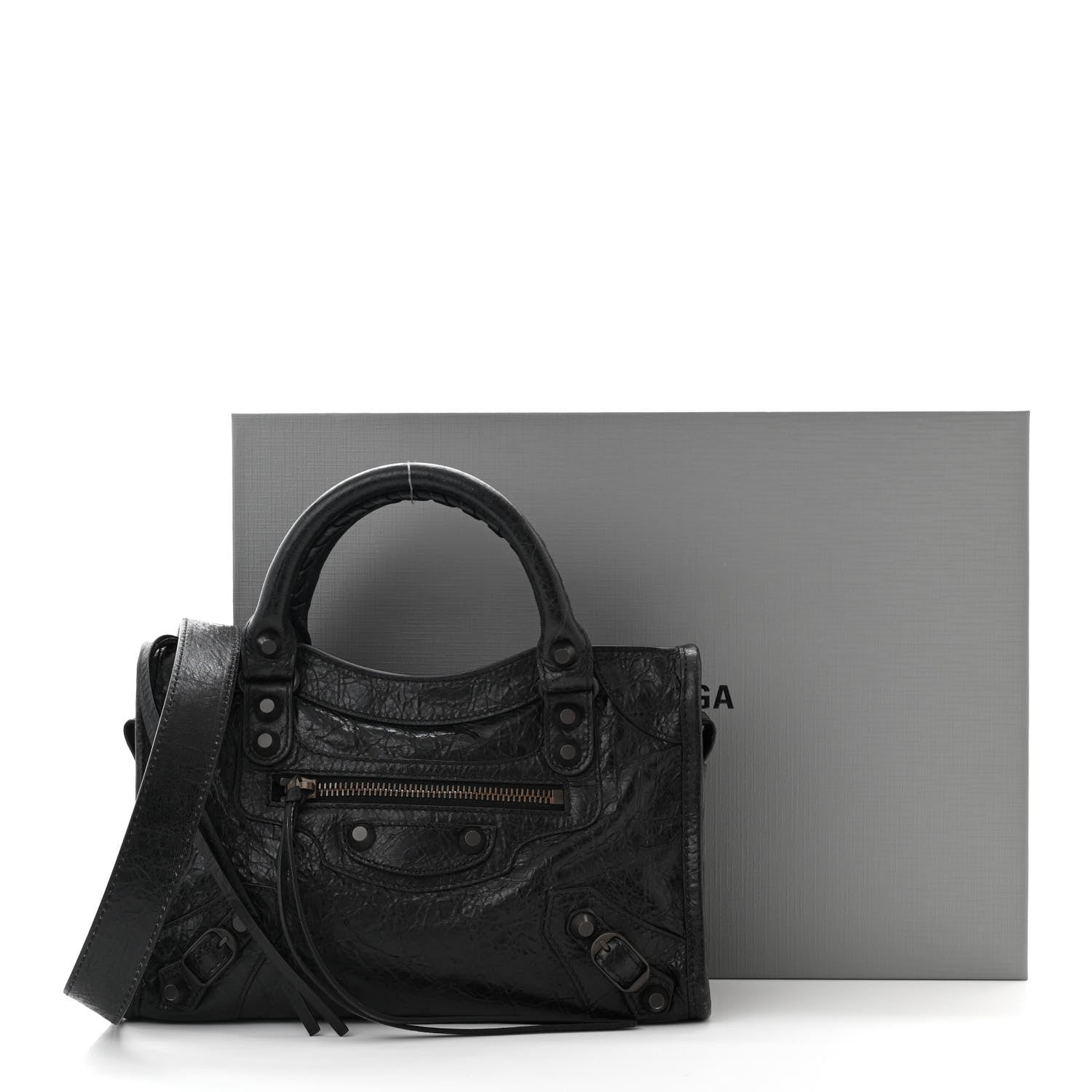 Balenciaga Agneau Arena Classic Hardware Le City Mini  Black 11 of 11