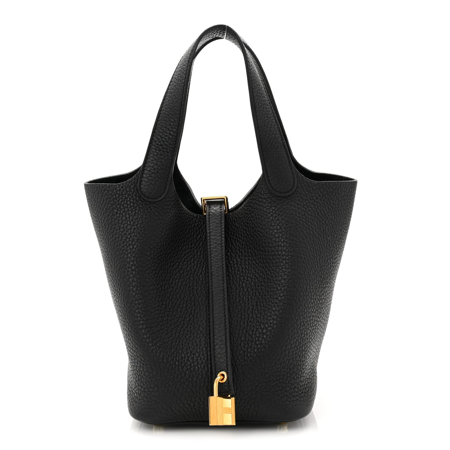 Taurillon Clemence Picotin Lock 18 PM Black