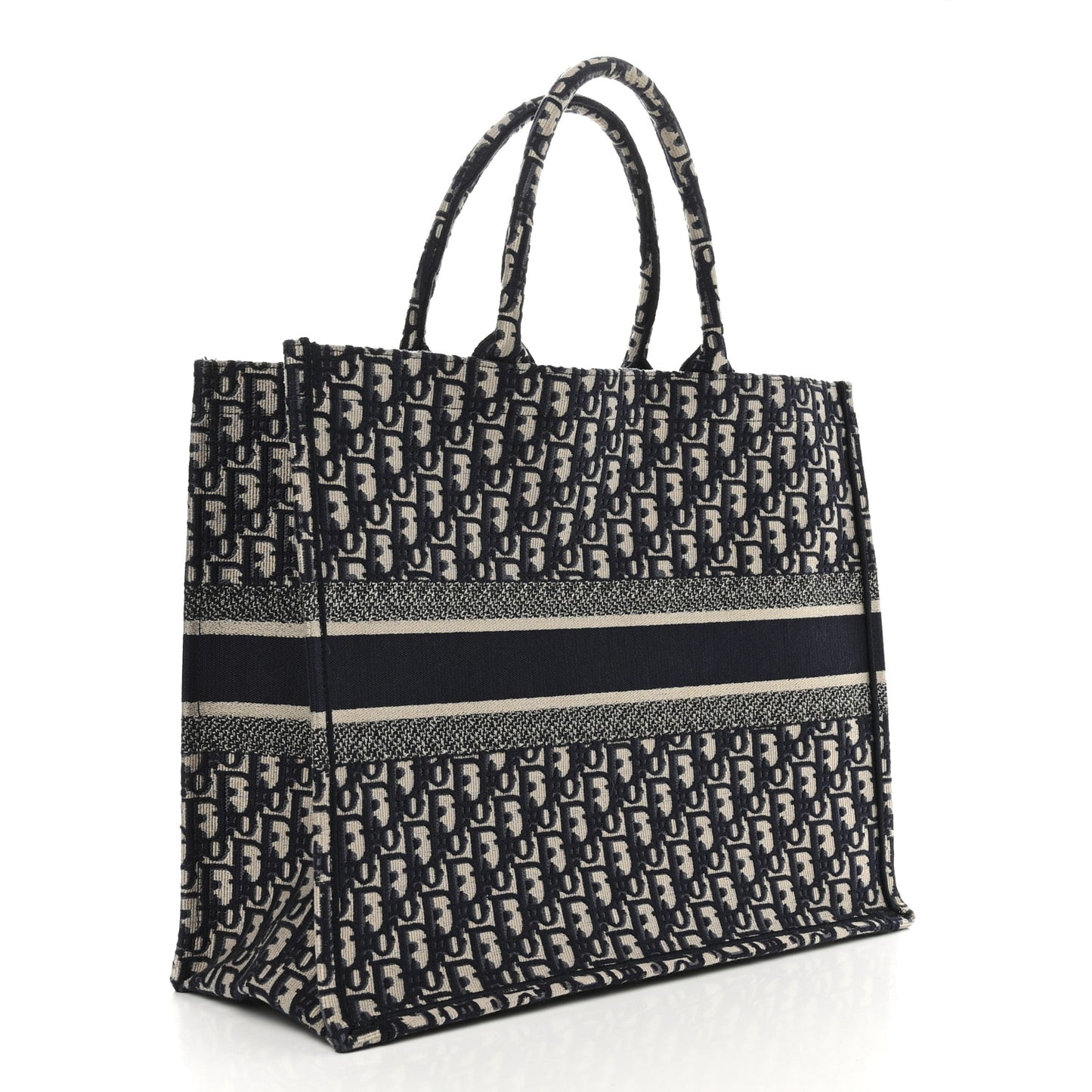 Oblique Large Book Tote Blue Multicolor