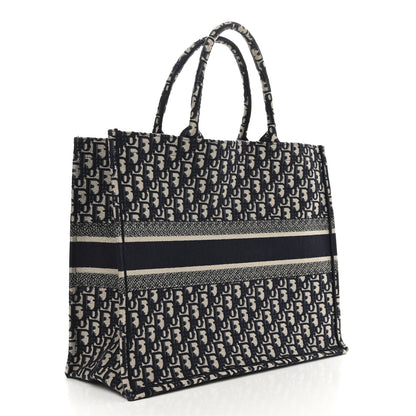 Christian Dior Oblique Large Book Tote Blue Multicolor 3 of 10