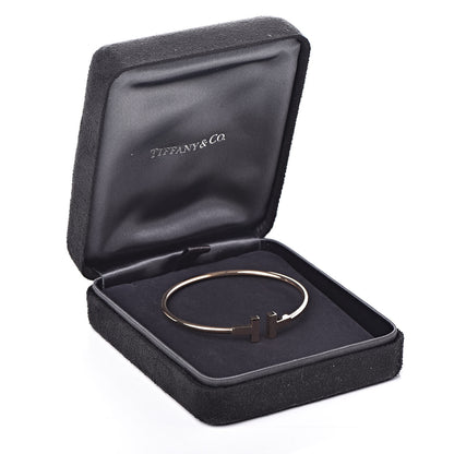 Tiffany 18K Rose Gold T Wire Bracelet 5 of 5