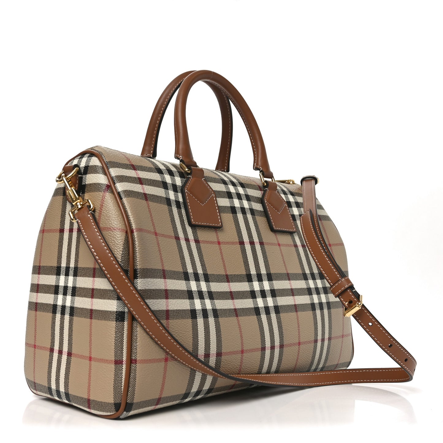 Horseferry Check Medium Bowling Bag Tan