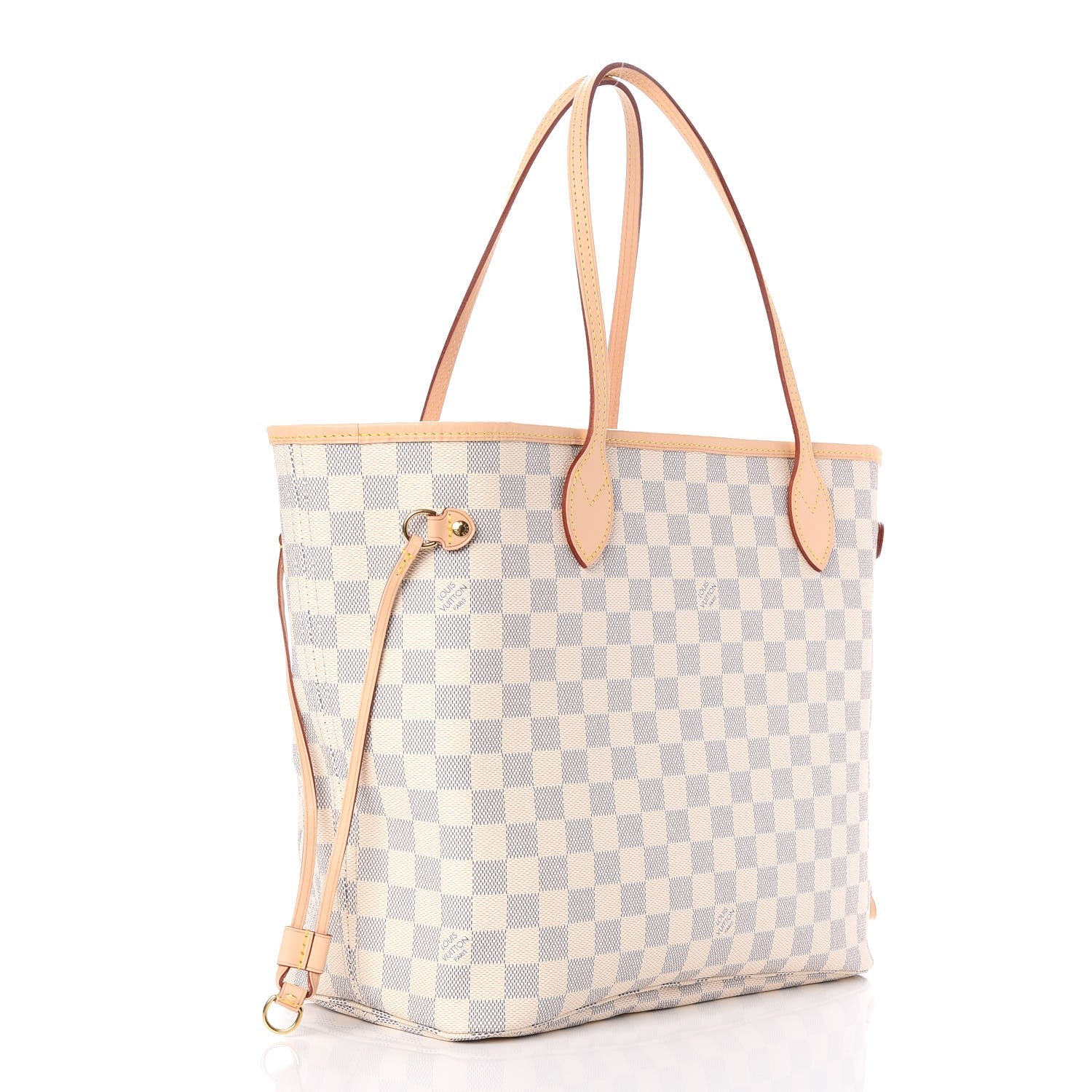 Louis Vuitton Damier Azur Neo Neverfull MM Rose Ballerine 3 of 8