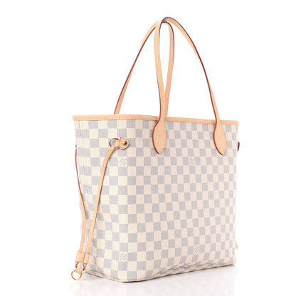 Louis Vuitton Damier Azur Neo Neverfull MM Rose Ballerine 3 of 8