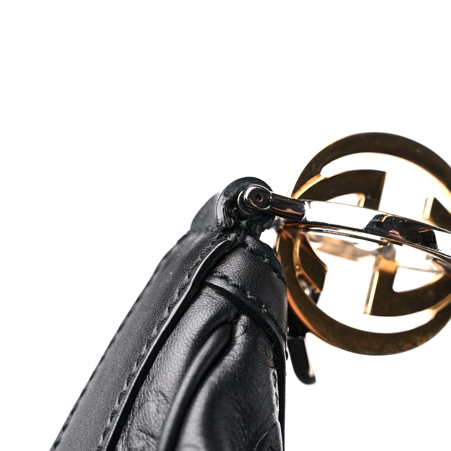 Guccissima Large GG Twins Hobo Black