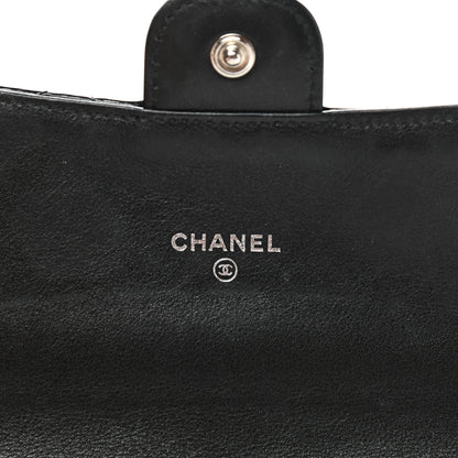 Chanel Patent Quilted Travel Wallet Black 10 of 14