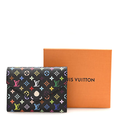 Louis Vuitton LV x TM Monogram Multicolor Victorine Wallet Black 7 of 7