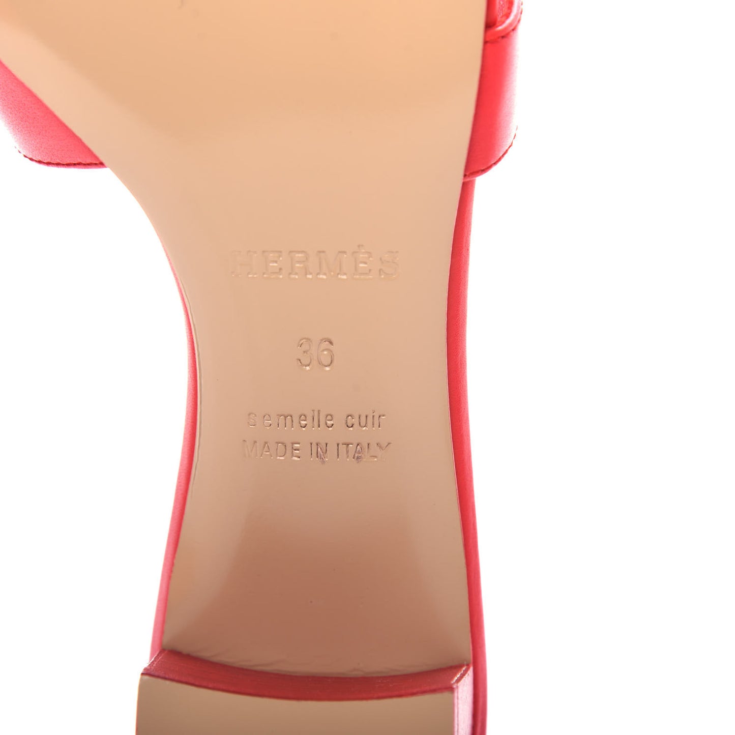 Calfskin Oasis Sandals 36 Rouge Bali
