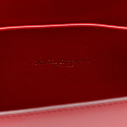 Dolce & Gabbana Smooth Calfskin Mini Devotion Crossbody Bag Rosso Papavero 6 of 10