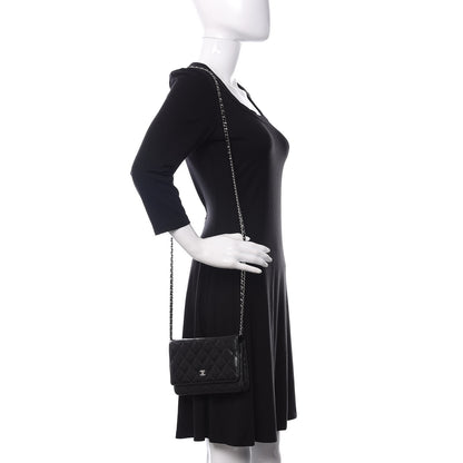 Chanel Caviar Quilted Wallet On Chain WOC Black 2 of 12
