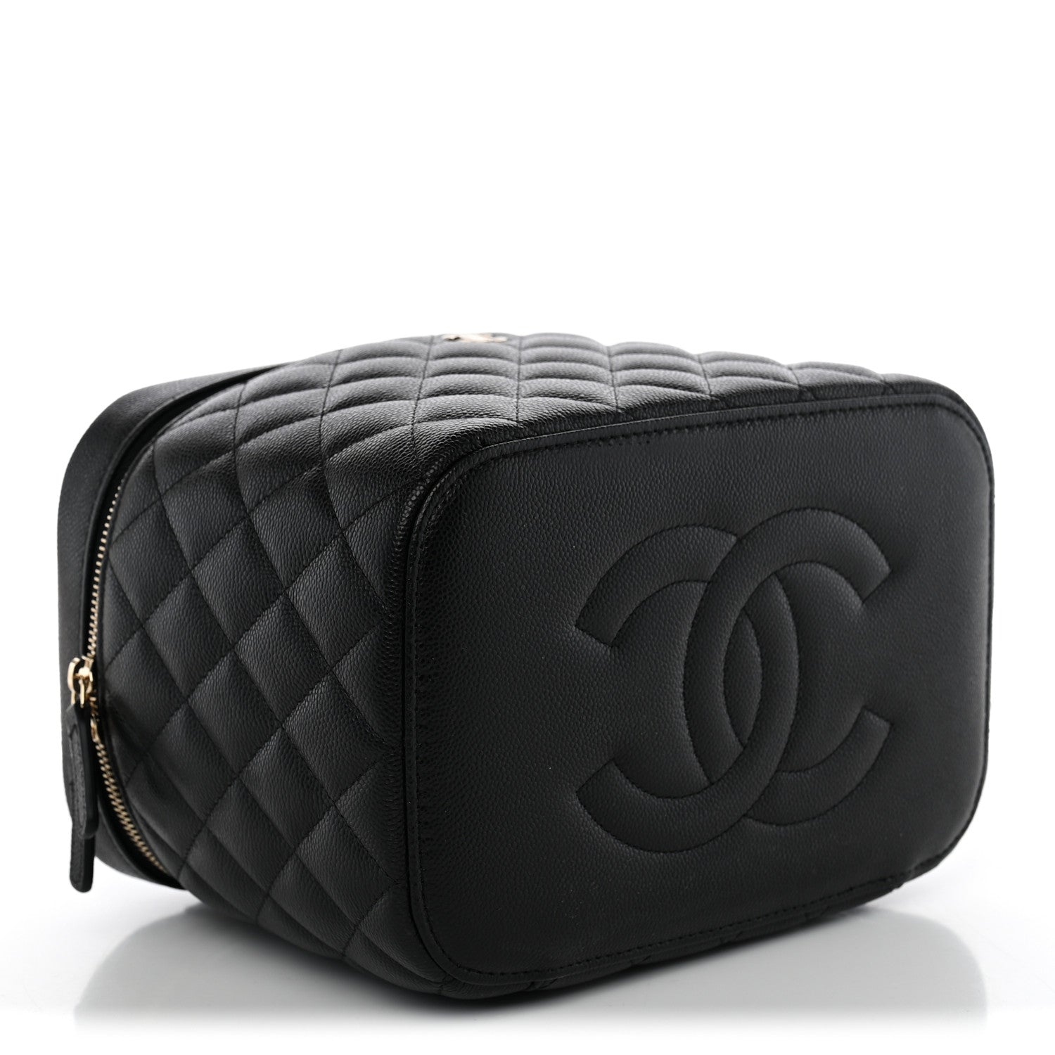 Chanel Caviar Quilted Large Vanity Pouch Black 5 of 8