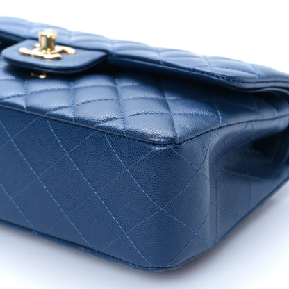 Chanel Caviar Quilted Small Double Flap Navy 9 of 9