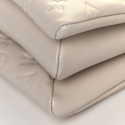Louis Vuitton Lambskin Embossed Monogram Coussin PM Cream 11 of 12
