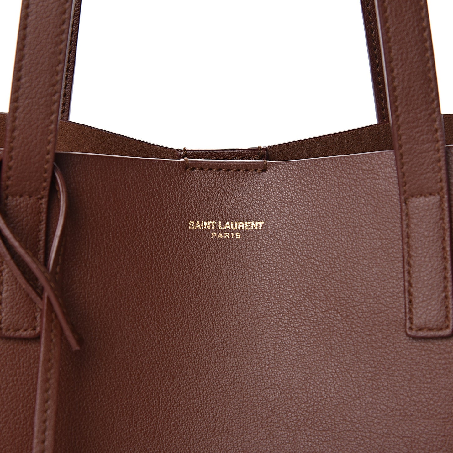 Calfskin Large Shopping Tote Old Brandy