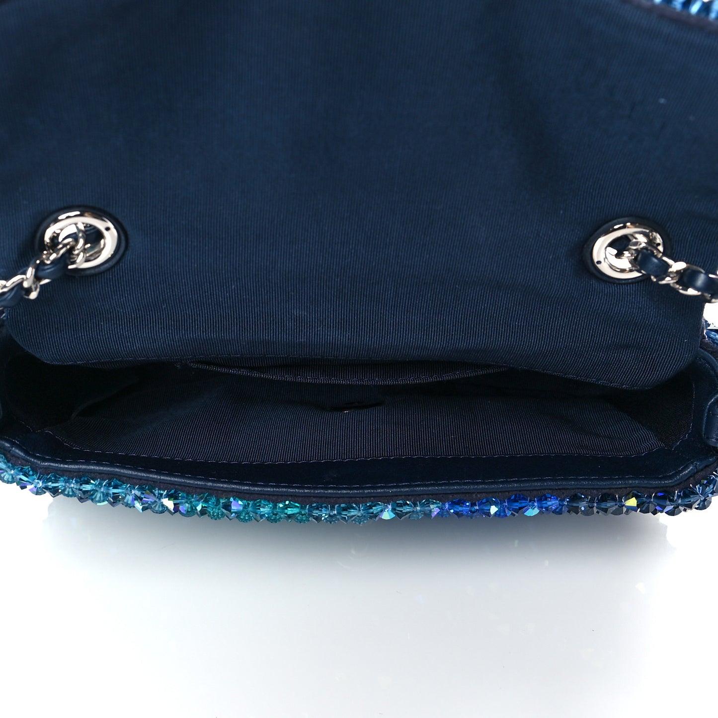 Crystal Mini Rectangular Flap Blue Multicolor