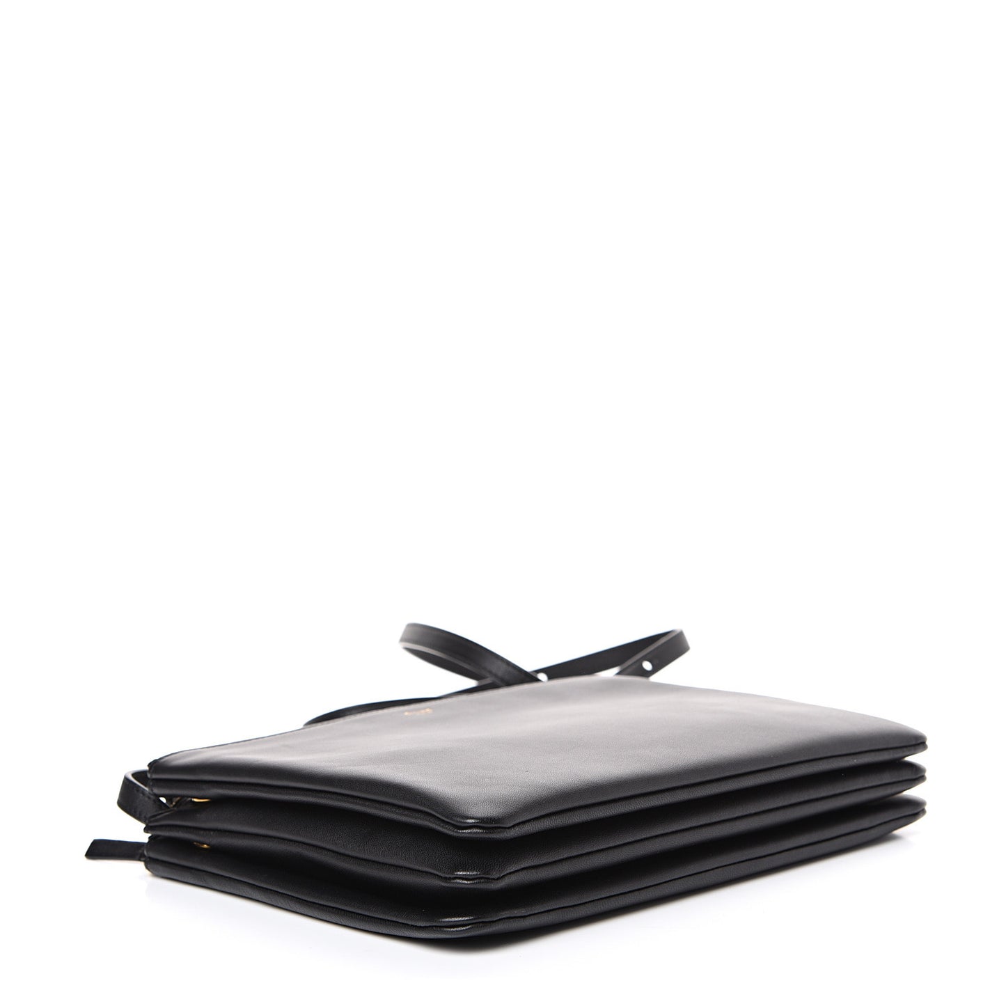 Lambskin Large Trio Crossbody Bag Black