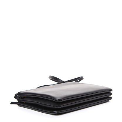 Celine Lambskin Large Trio Crossbody Bag Black 3 of 11