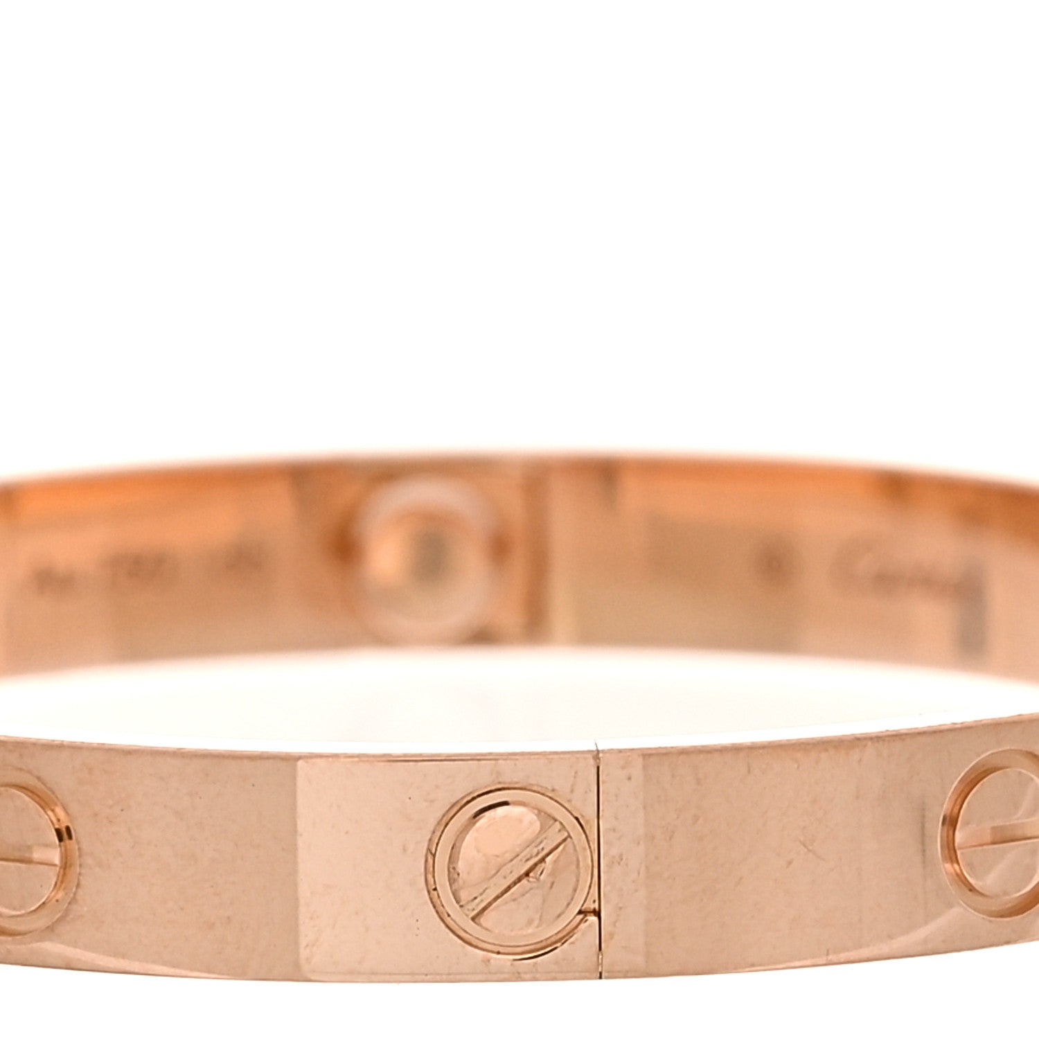 Cartier 18K Pink Gold 4 Diamond LOVE Bracelet 16 4 of 9