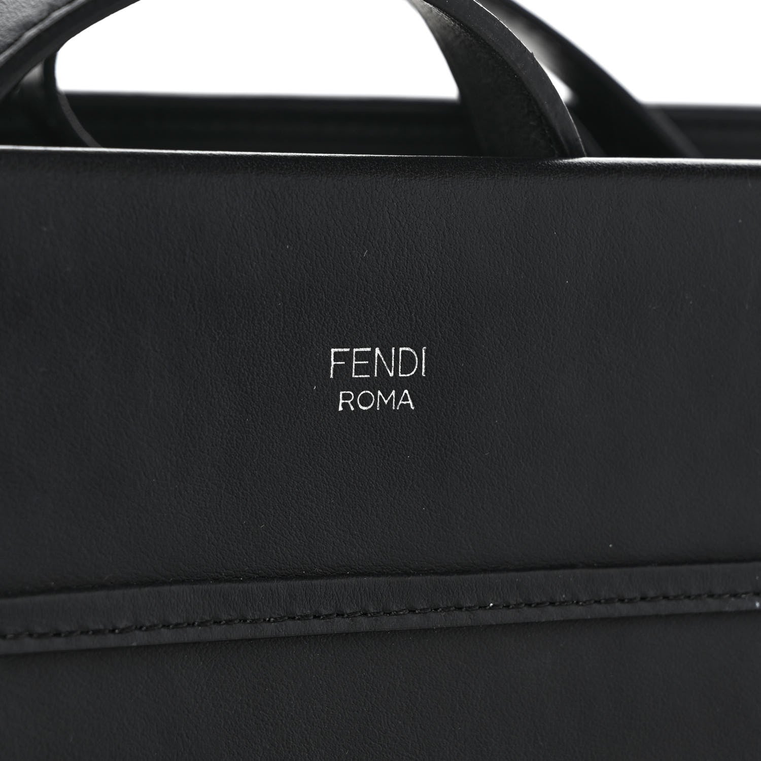 Fendi Vitello Century Opaco F is Fendi Regular Runaway Satchel Black 6 of 9