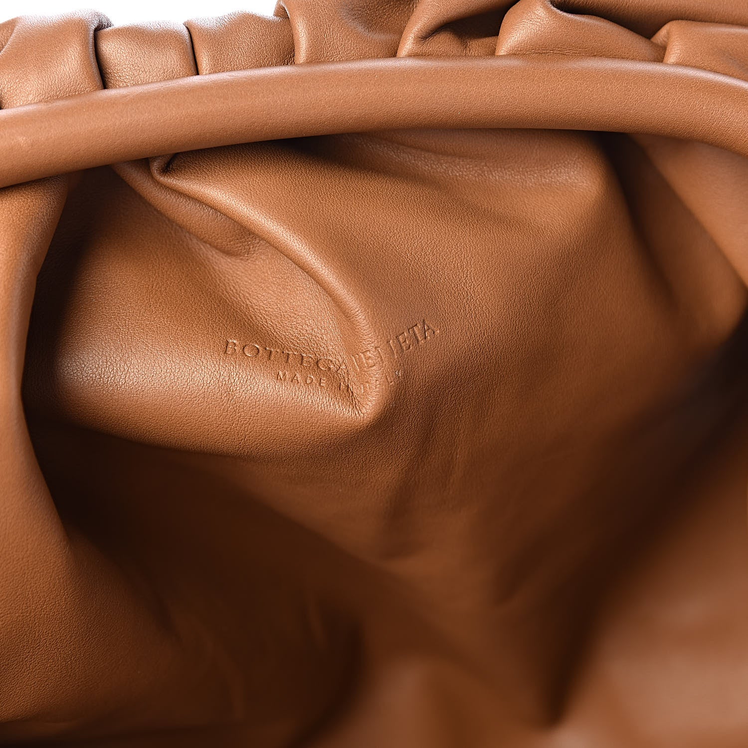 Bottega Veneta Smooth Butter Calf The Pouch Oversized Clutch Cammello 6 of 8